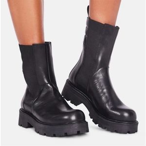 Vagabond Women Cosmo 2.0 Chunky Black Chelsea Boots Size 8US/38 - EUC